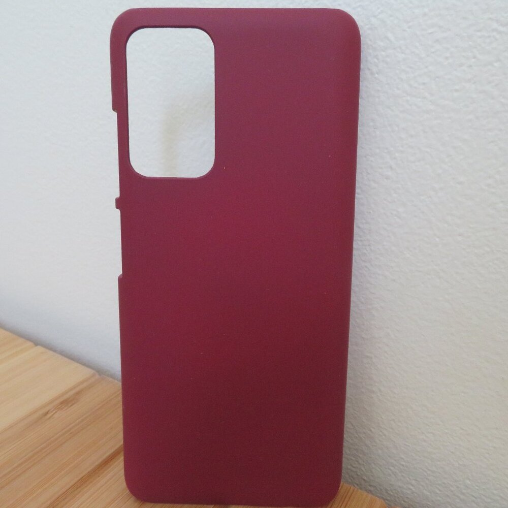 NWOT Samsung Galaxy A03s 2022 Burgundy Plastic Case Phone Cover